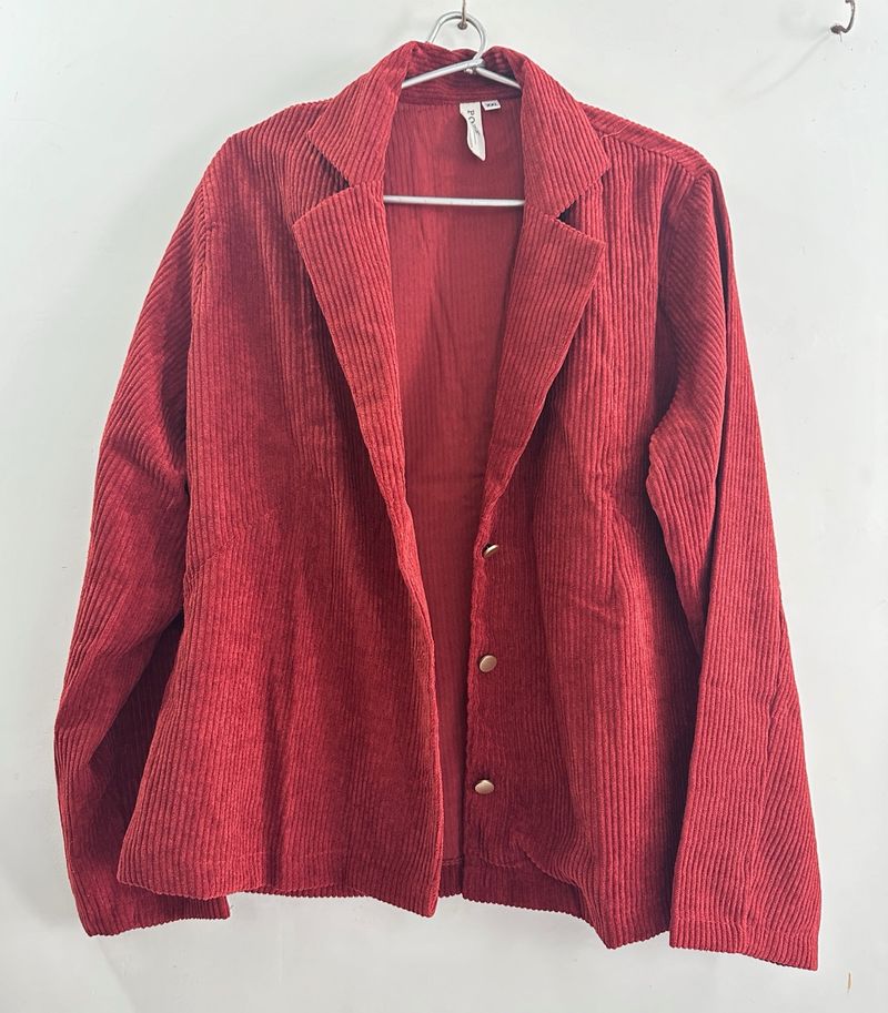 Women red Coloured Shacket Jacket