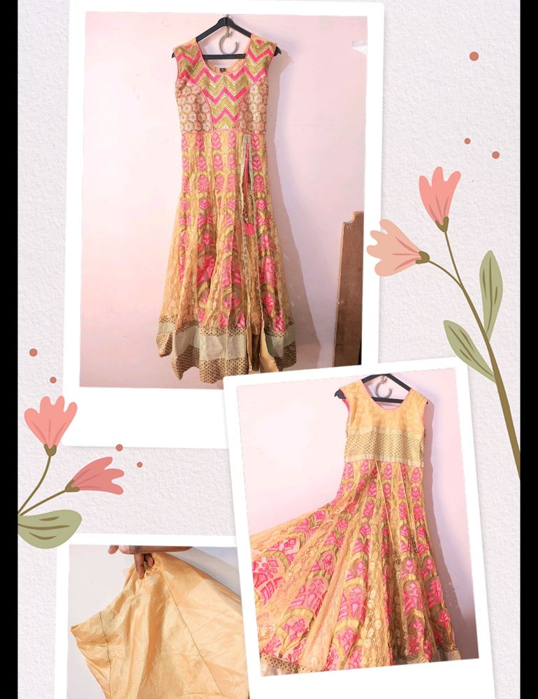 Gold - Pink Gown Festive/Wedding