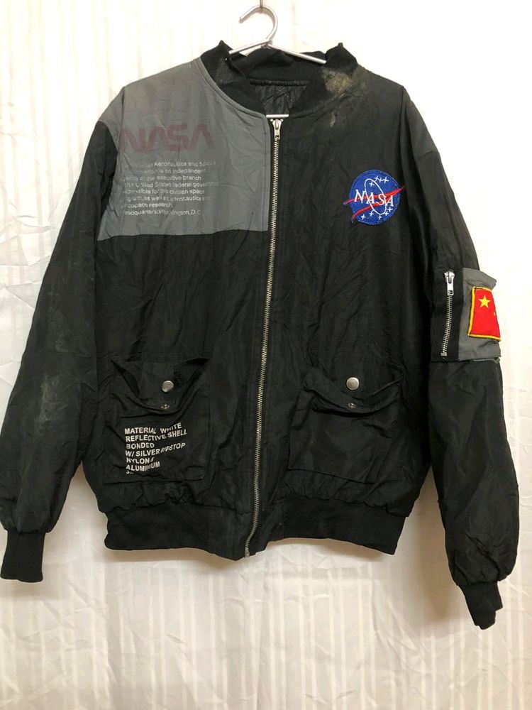 NASA Bomber Flight Pilot Black Jacket