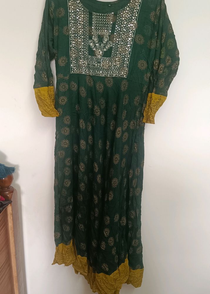 Bottle Green Kurta Xl