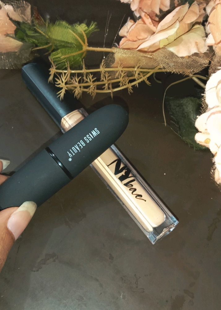 NYbae Concealer & Swiss Beauty Lipstick Combo