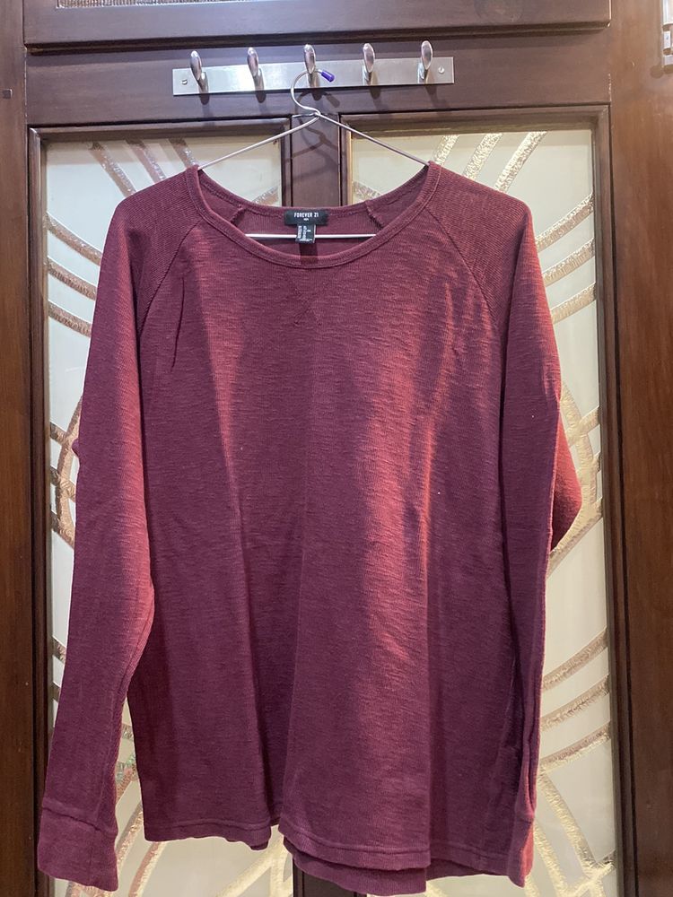 Forever 21 Burgundy Coloured Sweater