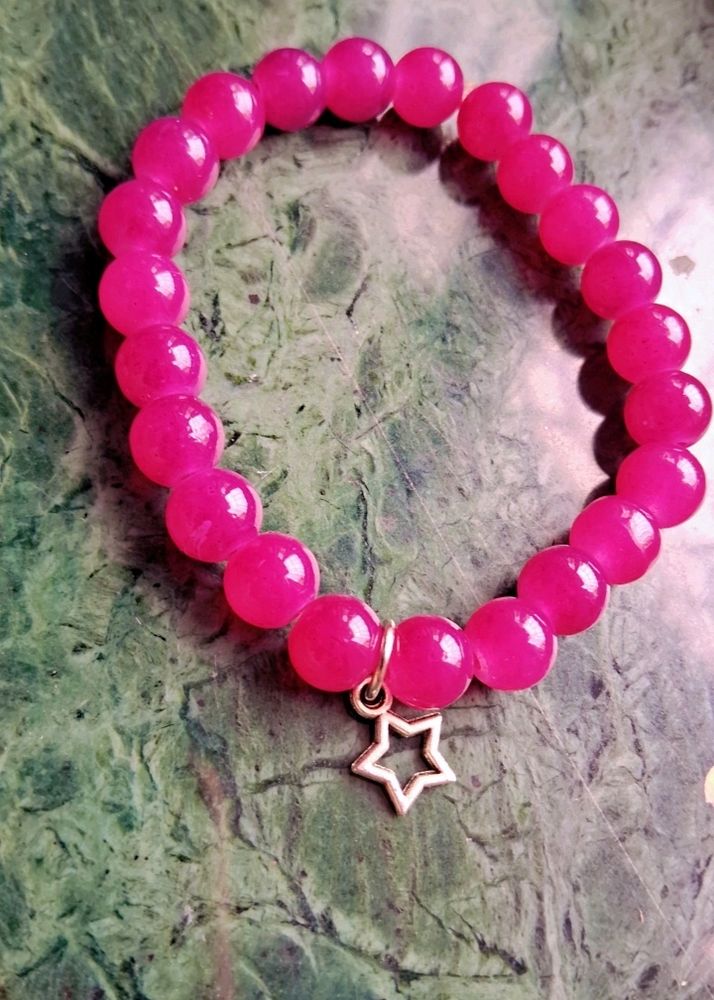 Star Purple Beads Bracelet