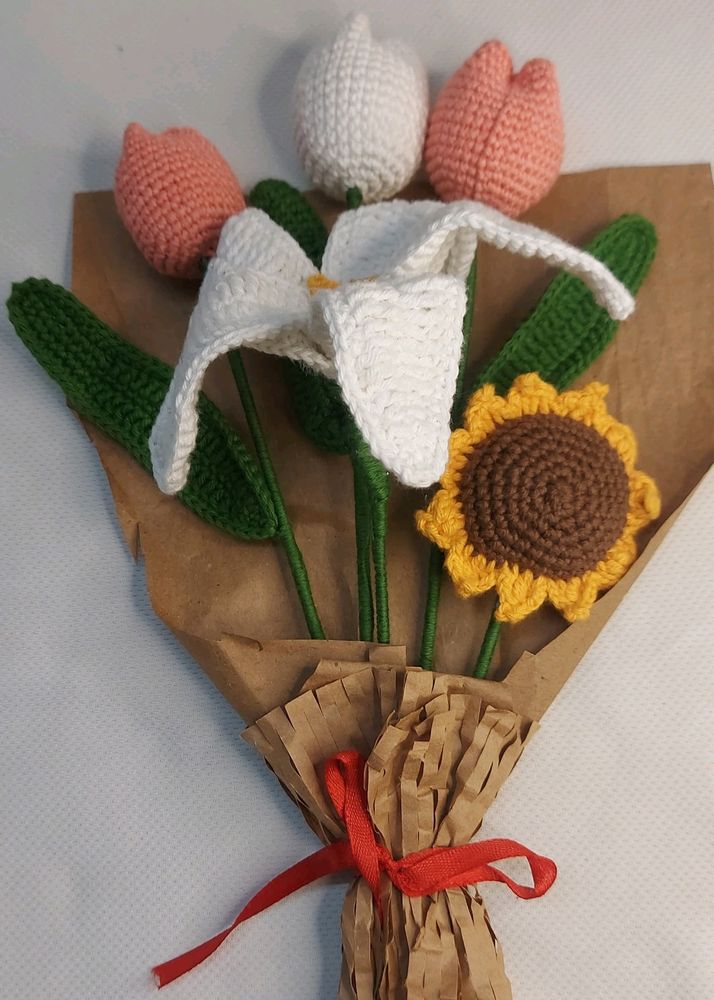 Bouquet 💐 Woolen Flower