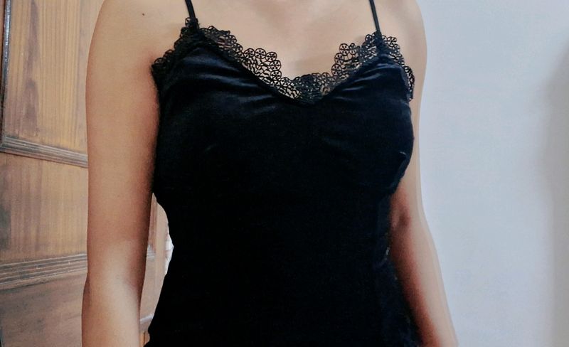 Velvet Lace Cami Top