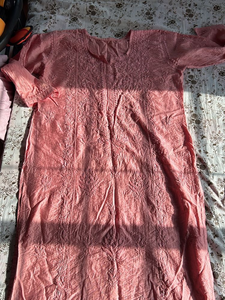 Lucknowi Chickankari Kurta