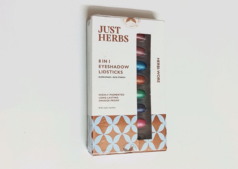 8 in 1 Herbal Metallic-Shimmer Finish Eyeshadow Lidsticks - Herbi-Wore