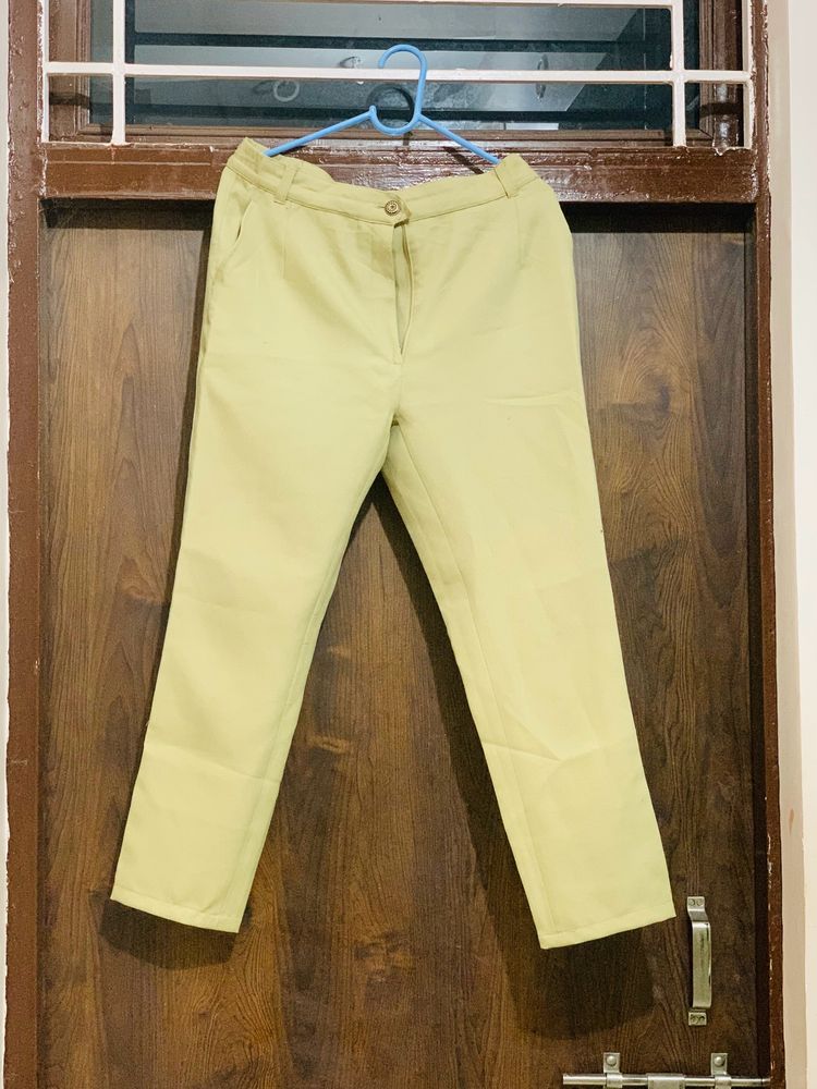 Beige Trouser Pant For Girls