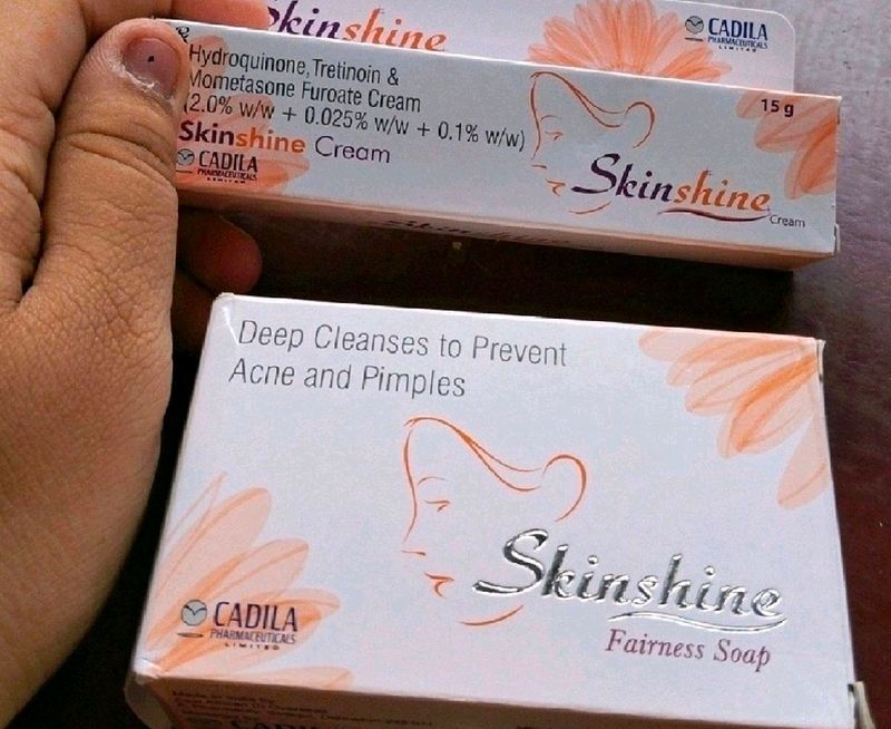 Skin shine Cream + Soap Combo