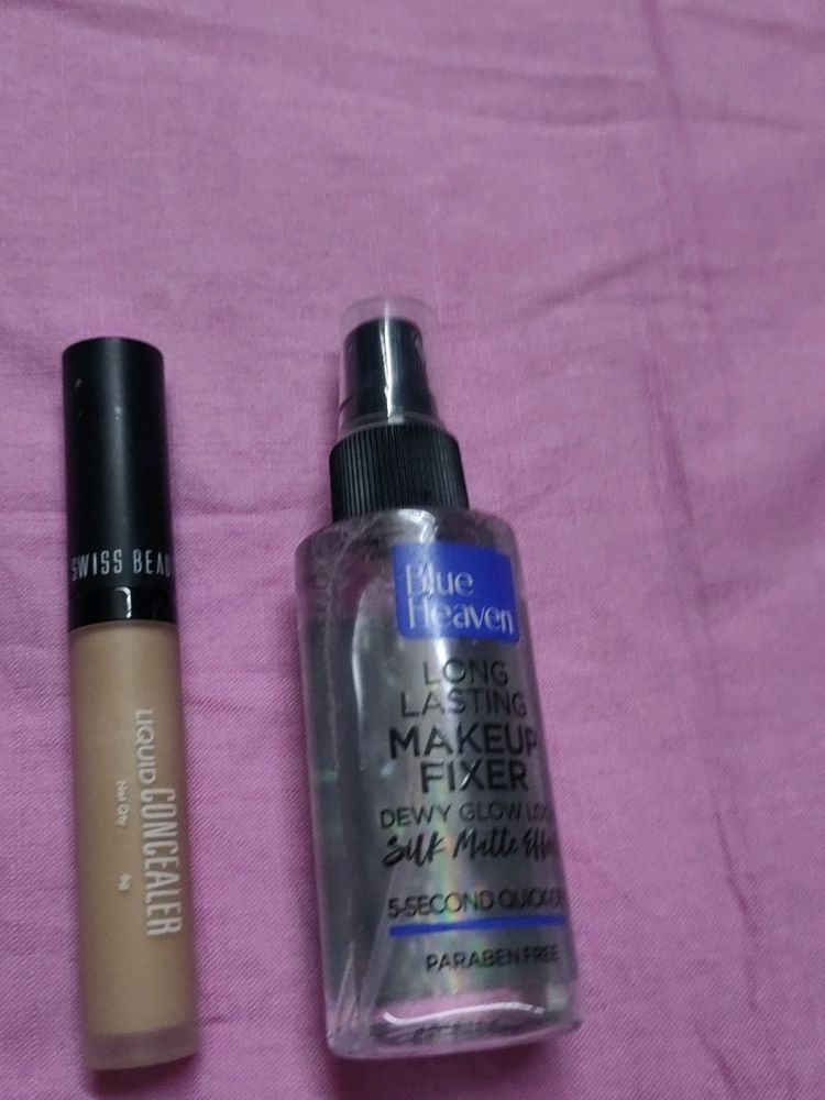 Liquid Conceler & Long Lasting Make Up Fixer