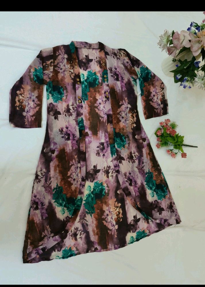 Brand New Long Floral Overcoat 30 Off On Shipping