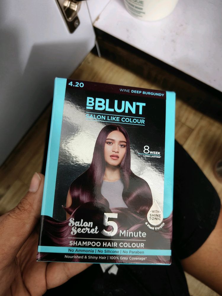 Bblunt Shampoo Hair Color Burgundy Shade