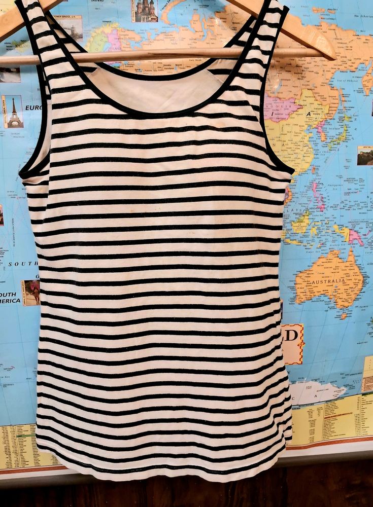 Branded Striped Smart Camisole For Girls