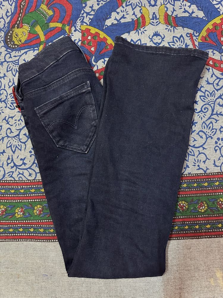 Blue Bootcut Denim Jeans