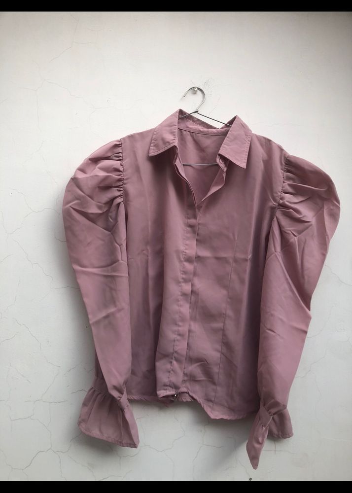 Shirt With Puff Sleeves