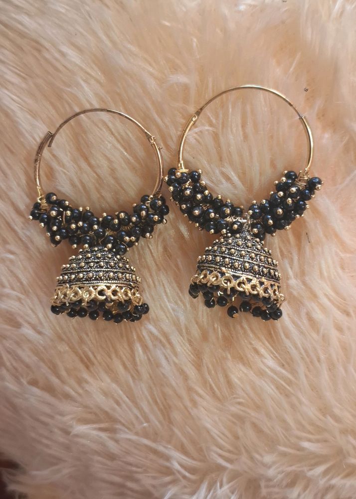 Black Color Earrings