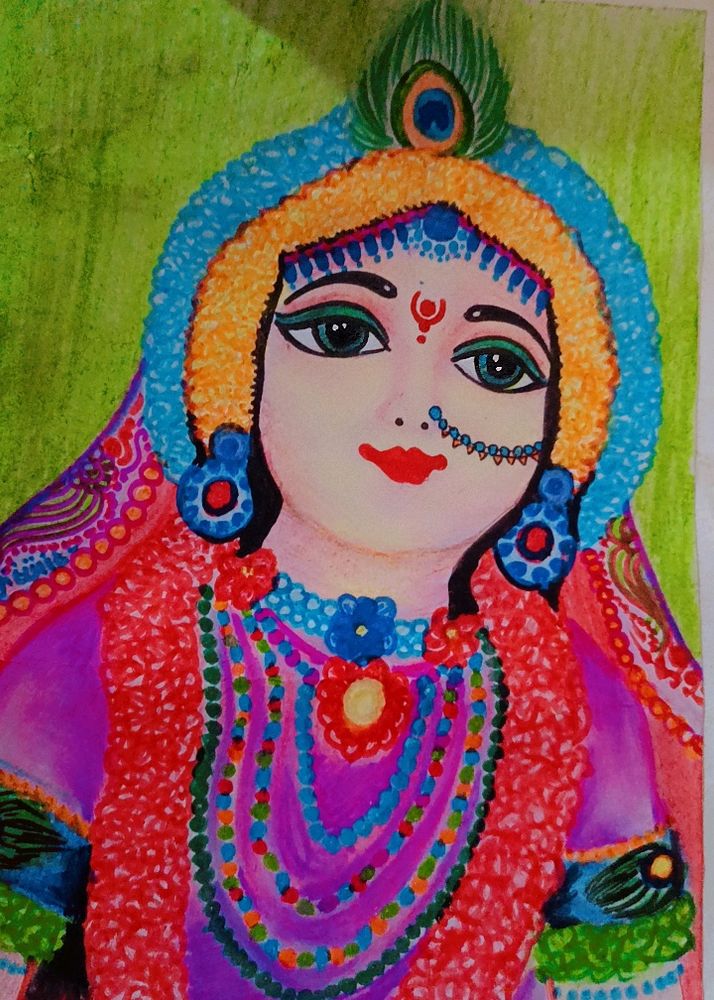 Iskcon Radha Rani Painting