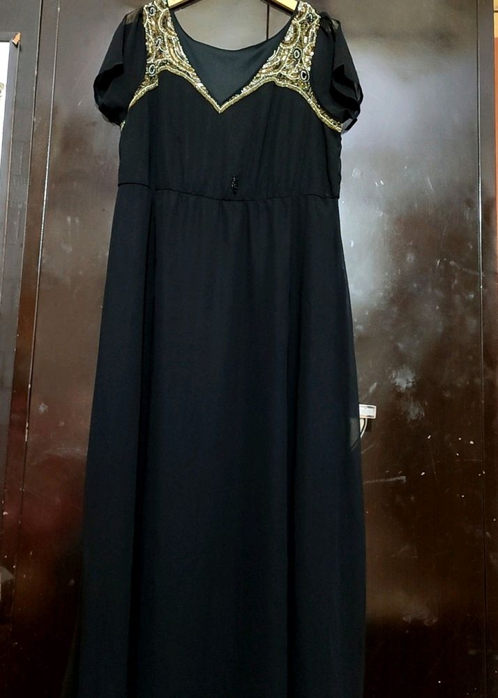 Black Dress Gown For Girl Or Woman 42 Bust