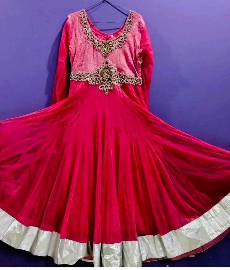 Anarkali Suit With Bottom And Dupatta