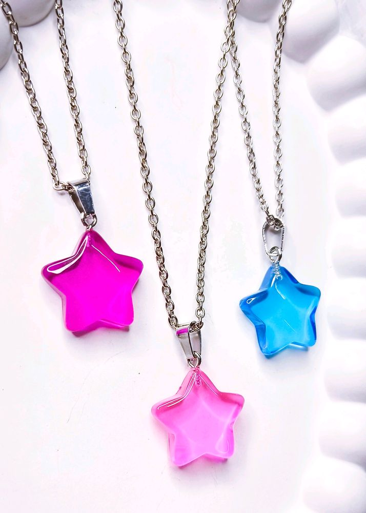 Star Necklace Set Of Three