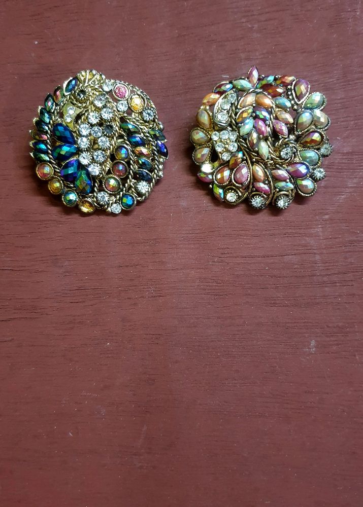 2 Combo Hair Brooch