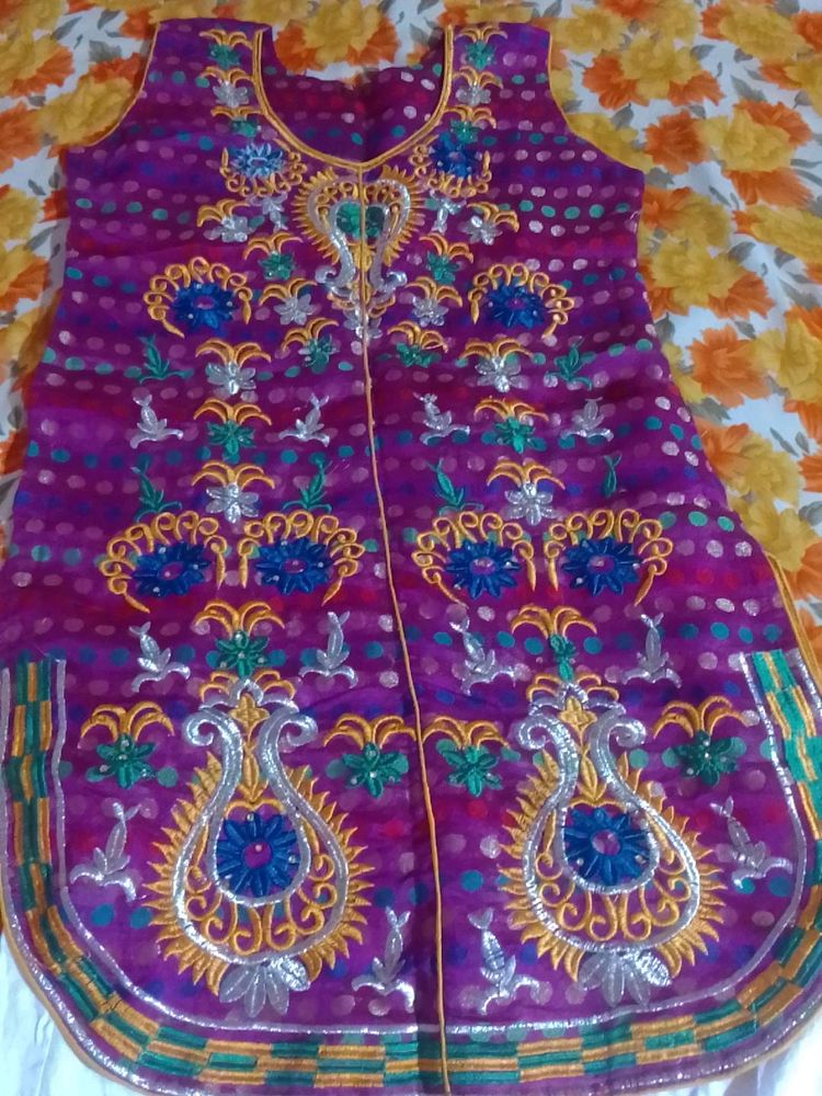 Kurta ...... Purple Zari Work