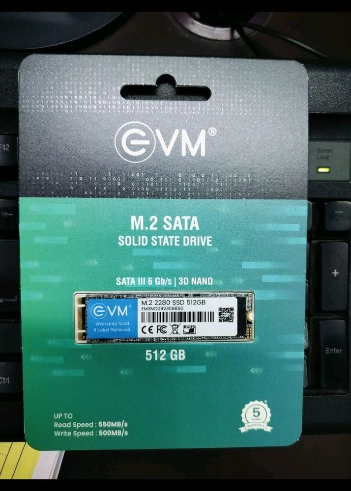 EVM M.2 (2280) 512GB SATA Internal SSD