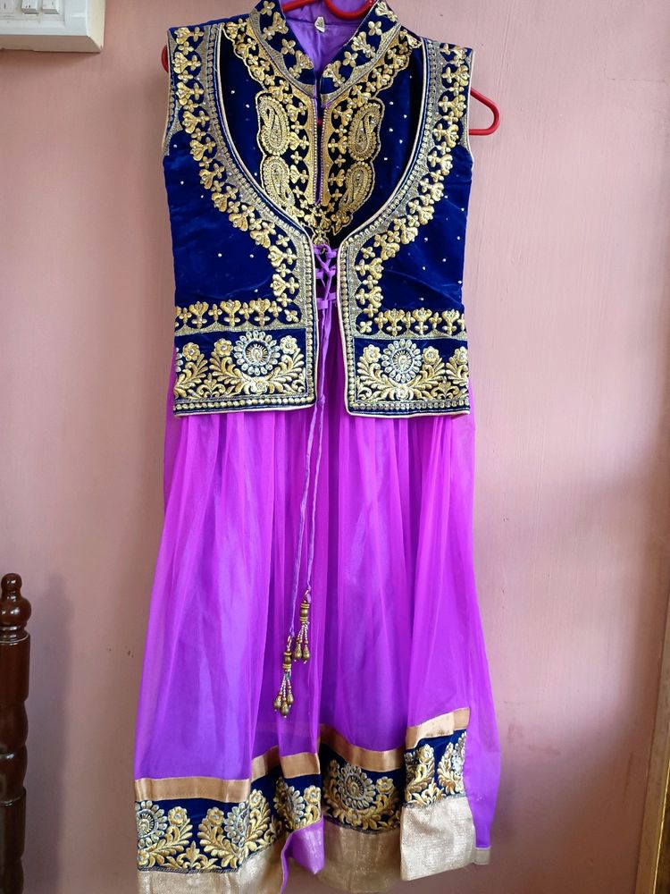 Traditional Purple Anarkali