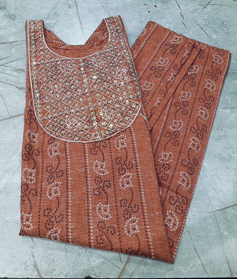 Bandhani Print Kurti ❤️🤎