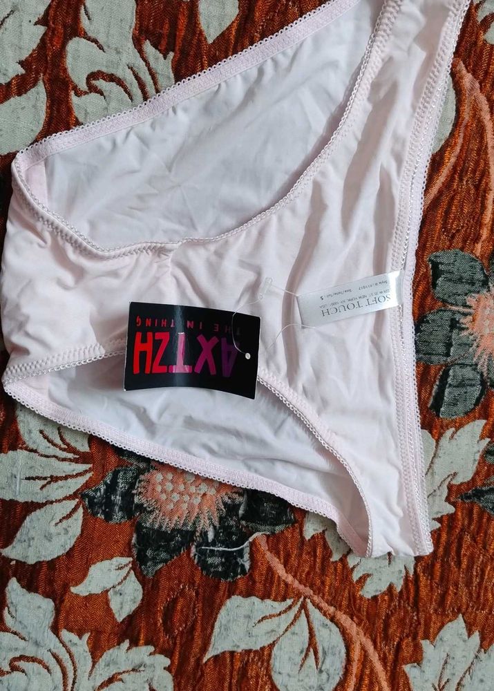 Soft Silk Baby Pink Brief For Women /Panty