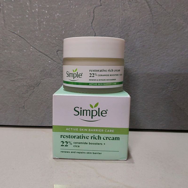 Simple Barrier Care Rich Cream Moisturizer