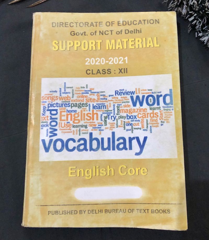 English- Support Material Book | Class- 12th |