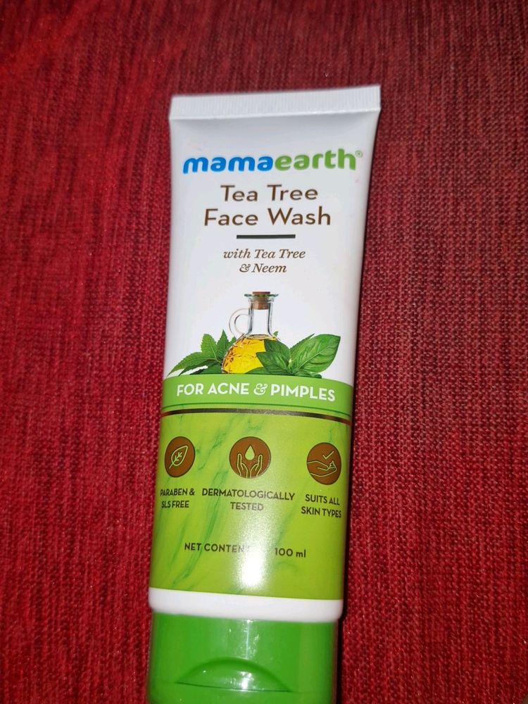 Mamaearth Tea Tree Oil Facewash🌲🧼