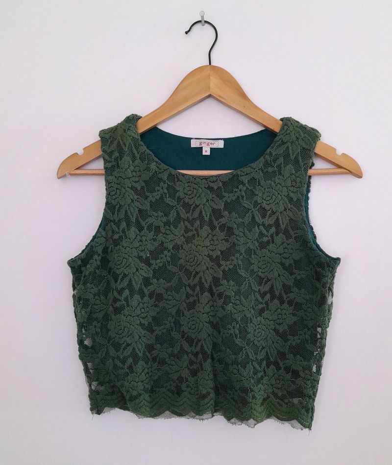 Green Lace Top (Women's)