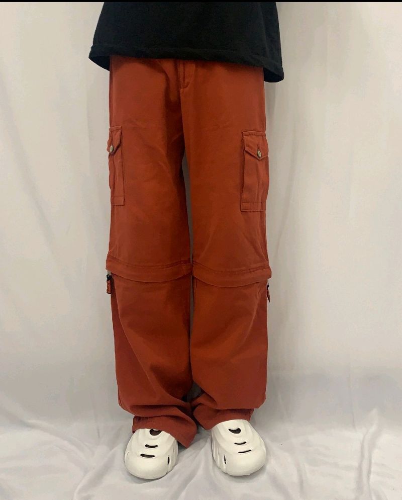 Unisex Red Cargo Pants