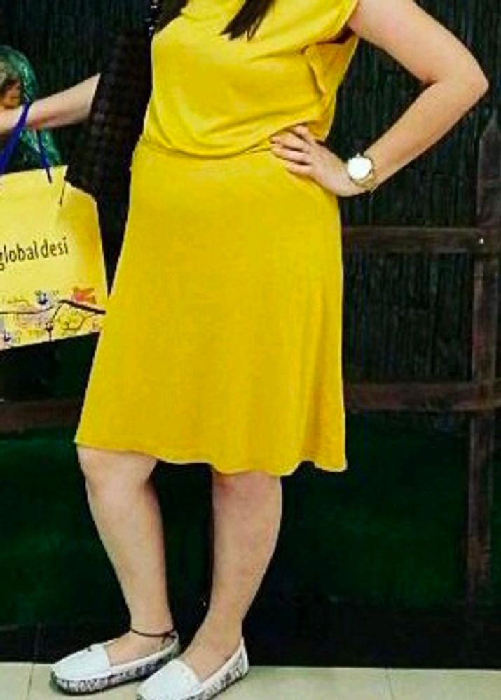 Classy Benetton Mustard Dress