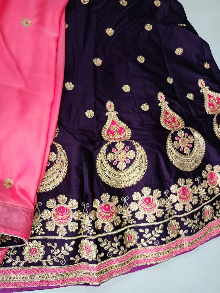 Beautiful Sider Lehenga With Stitched Blouse