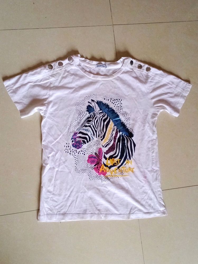 Zebra Print T Shirt