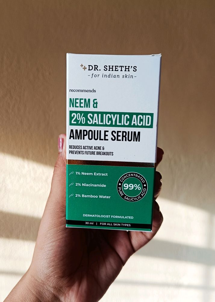 Dr. Sheth's Neem & 2% salicylic acid ampoule serum