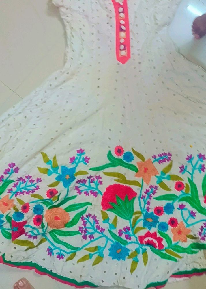 Beautiful Chicken A Fabric Kurti