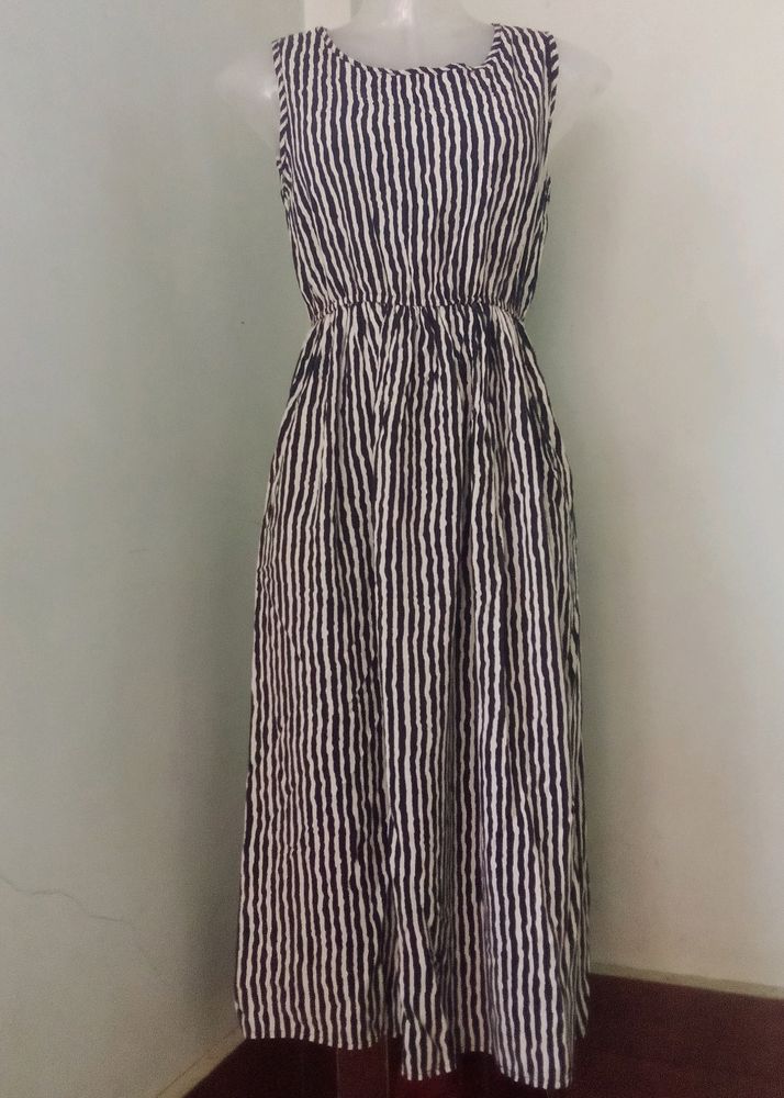 Vertical Strip Dress