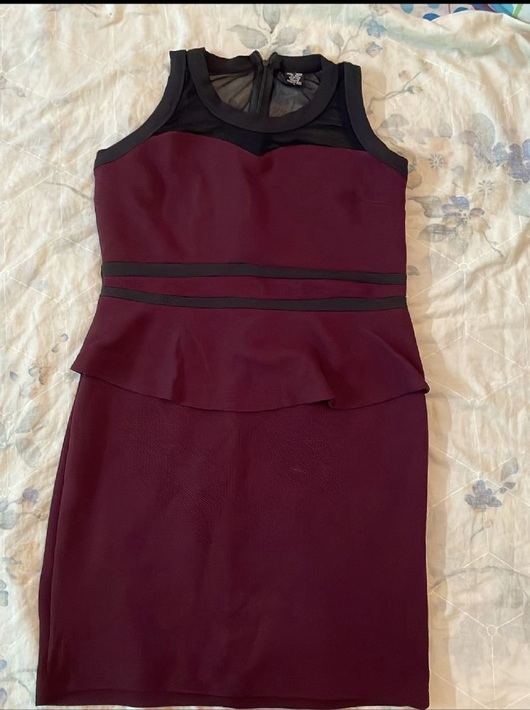 Maroon Party Dress