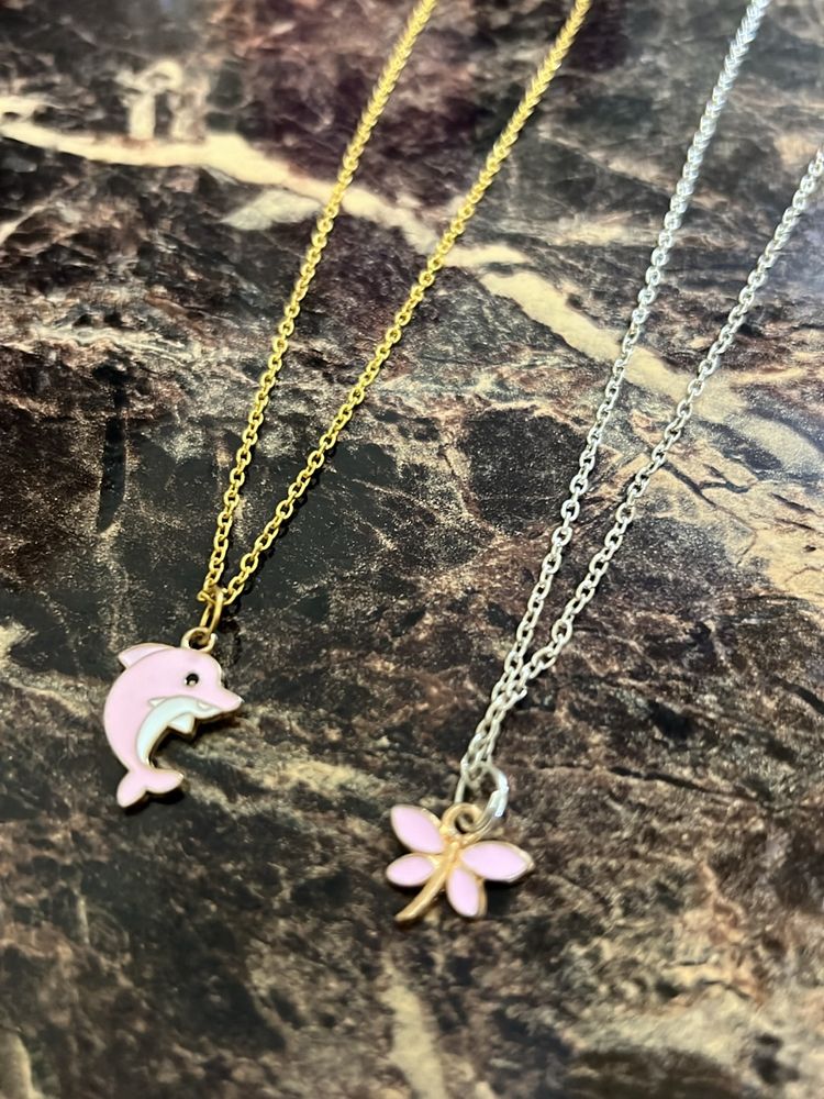 Combo Of Two Beatiful Pink Necklce