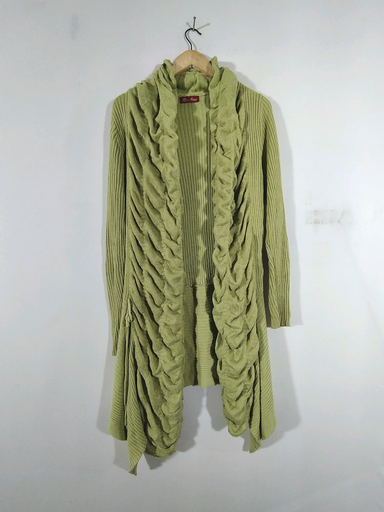 Mint Green Long Overcoat (Women's)