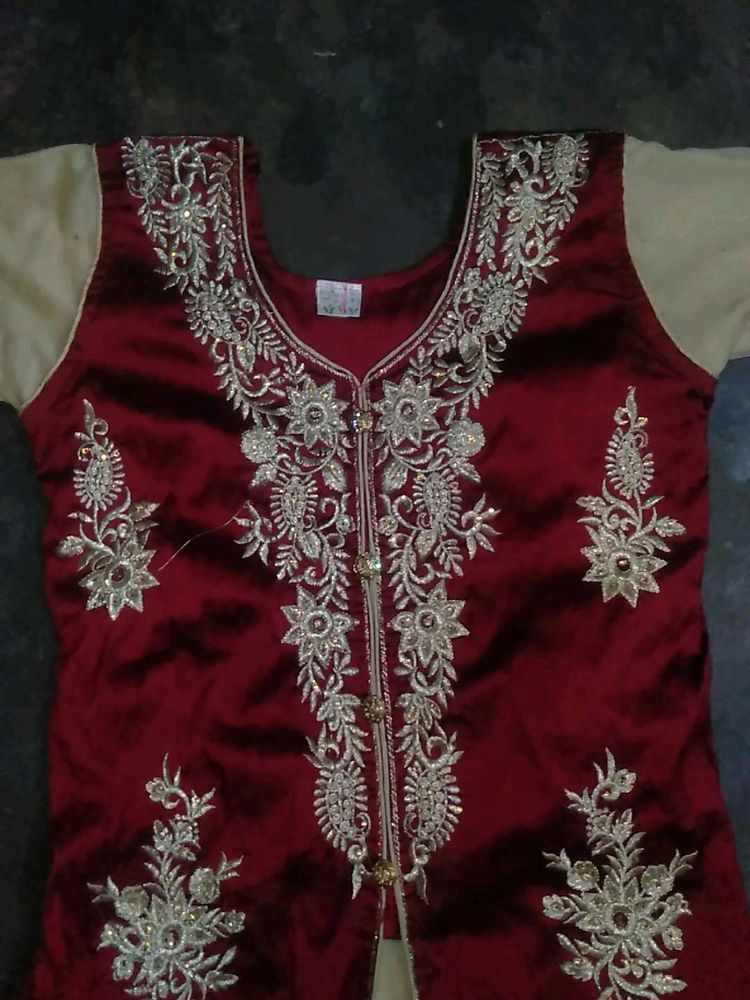 Maroon Colour Masthani/Ethnic Wear/Long Gown