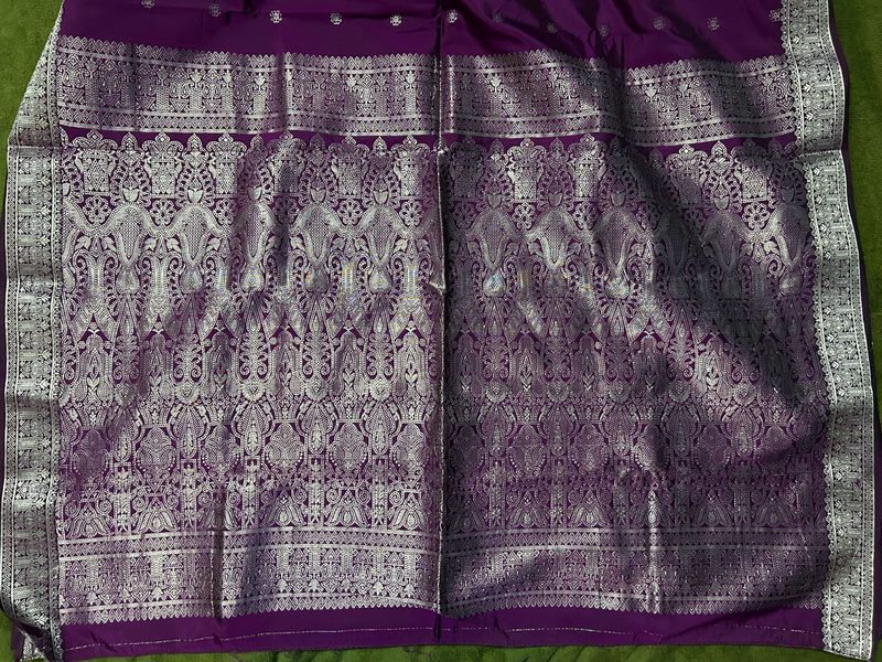 Purple Sari With Blouse