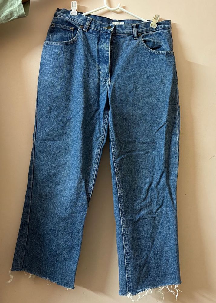 Wide Leg Denim Jeans