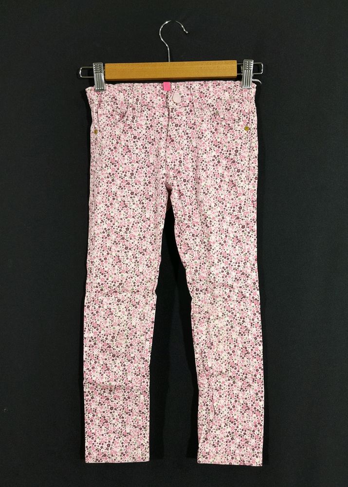 Multicolor Printed Pant For Girls (6-7 Years)