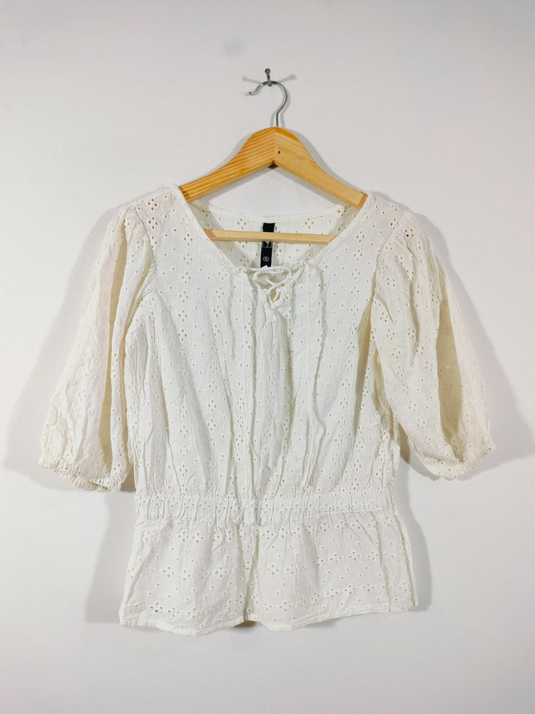 White Casual Top (Women's)