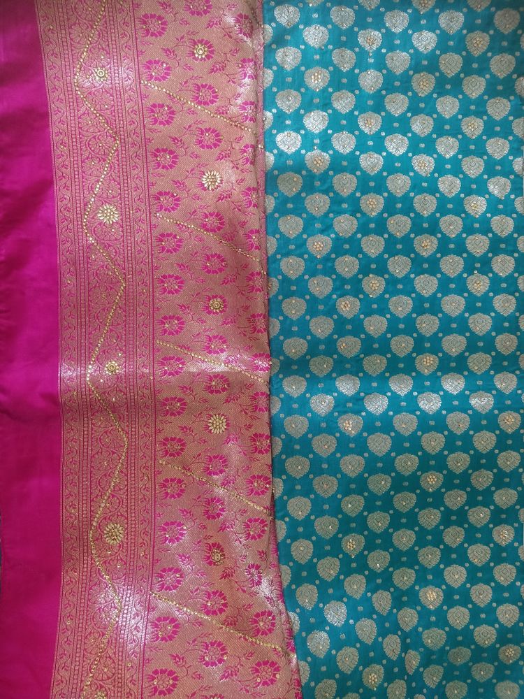 Most Beautiful Wedding Saree With Designar Blause